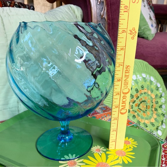 MCM Optic Peacock Blue Dish - Picture 6 of 7